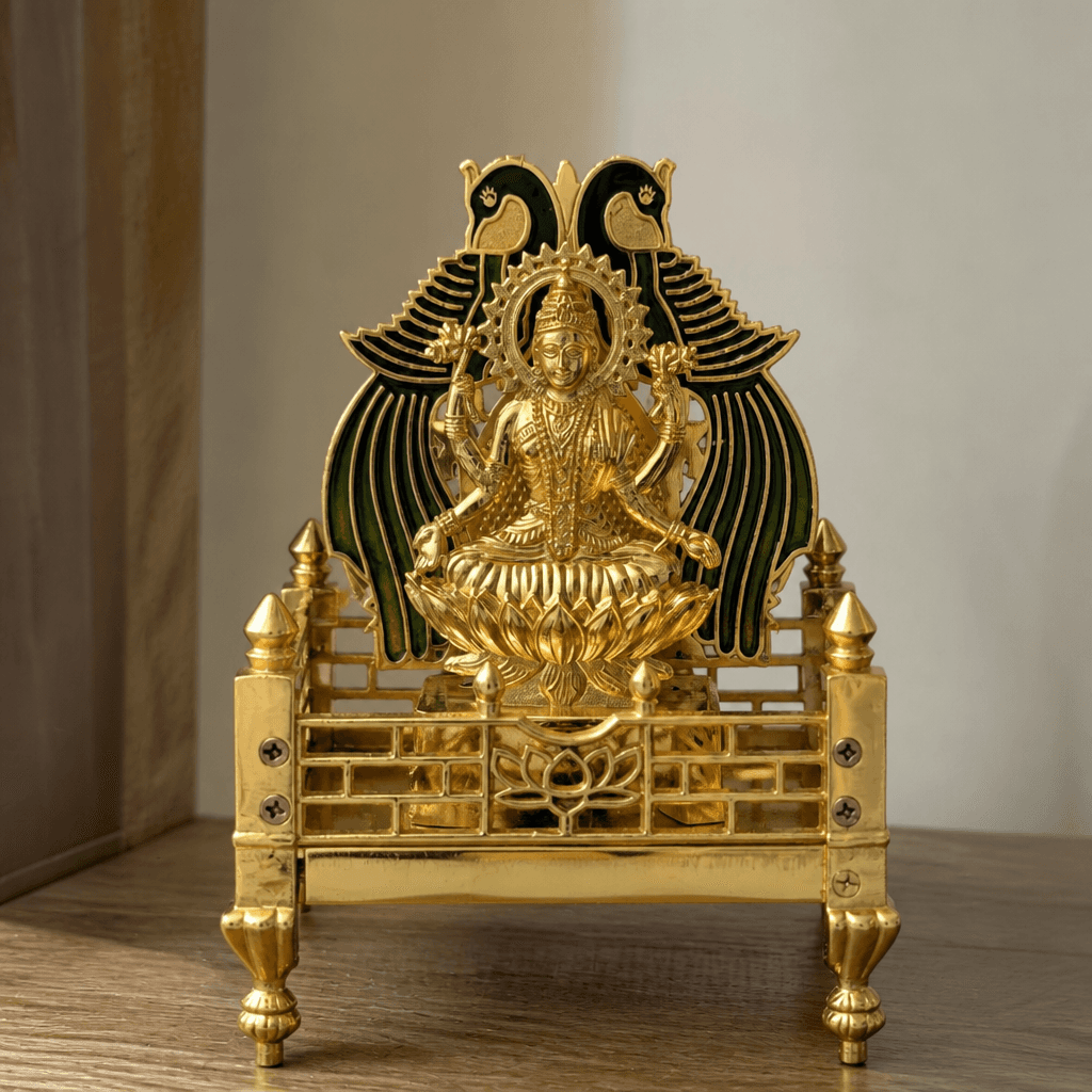 Shivling with Naag Cobra Shelter Metal Idol 5.5 cm
